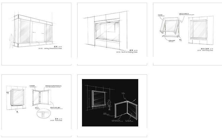 主要展示繪畫，地毯，服裝等扁平物體墻柜