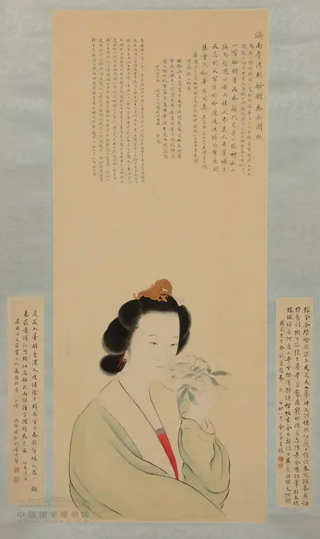 李清照像(國家博物館供圖)克里克展柜 李清照像(國家博物館供圖)克里克展柜